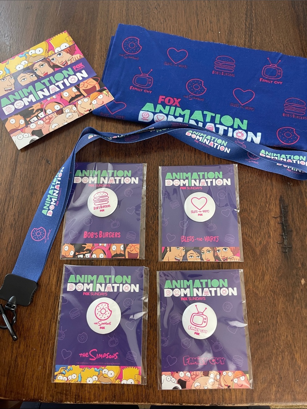 Animation Domination Lanyard, Neck Scarf and Pin Set